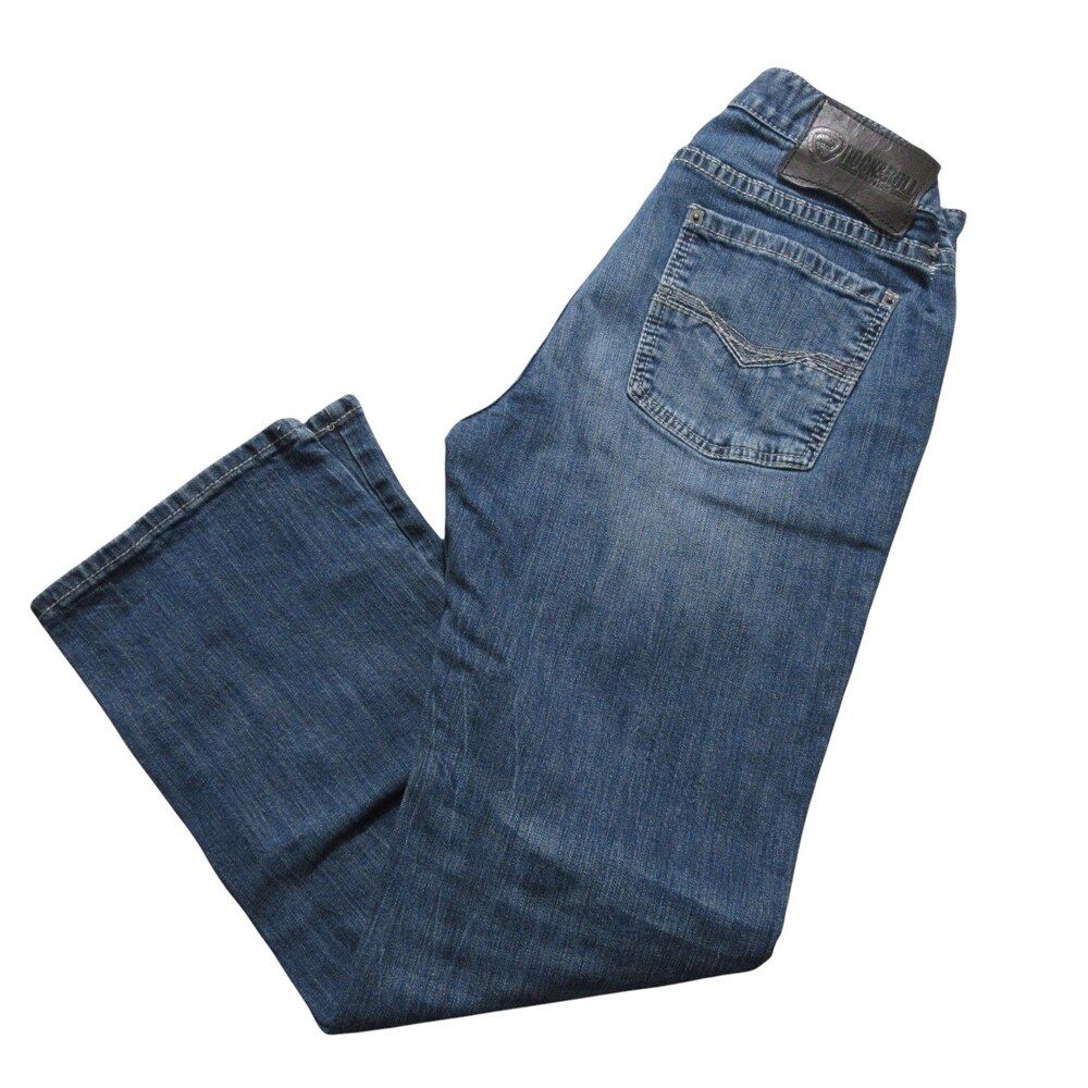 Rock & Roll Denim Mens‎ Jeans 28 x 29 Revolver Straight Leg Slim Stretch